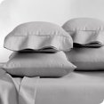 thumbnail image 1 of Bare Home Pillowcase Set - Premium 1800 Collection - Double Brushed - Ultra Soft - King Size, Light Gray, 4 Count, 1 of 7