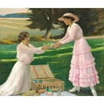 thumbnail image 3 of Harald Slott-Møller 23x20 Black Modern Framed Museum Art Print Titled - Picnic in the Forest (1917), 3 of 5