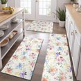 thumbnail image 2 of Pioneer Flower Floral Print Pattern Kitchen Rugs Sets Of 3,Kitchen Runner Rugs Non Skid Washable,Decorative Kitchen Floor Mats for Kitchen,Sink,Laundry,17"x30"+ 17"x47" + 17"x59", 2 of 6