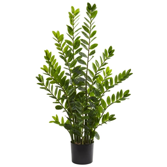 Nearly Natural 4ft. Zamioculcas Artificial Plant, Green