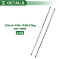 thumbnail image 6 of Unique Bargains 2pcs 40Ib/180N/20kg 36"/915mm Lift Supports Struts Silver Tone for Car Truck, 6 of 7