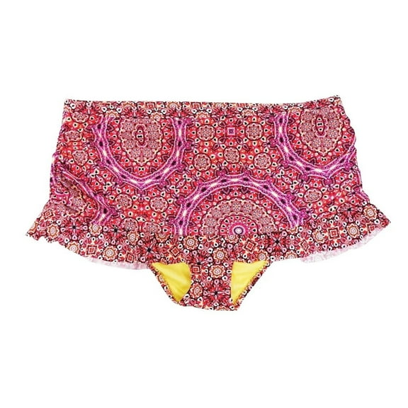 Jessica Simpson Red Gypsy Ruffle Bikini Swim Skirt Bottom Swimwear Women's Plus Size 0X