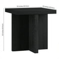 thumbnail image 5 of Evelyn&Zoe Elna 22" Wide Square Side Table, Black Grain, 5 of 8