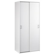 Tvilum Space Armoire Wardrobe with 2 Sliding Doors for Adults in White