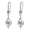 Silver, variant on Dangle Earrings for Women,Created Leverback Sterling Silver Plated Drop Zircon Earrings Jewelry Gifts