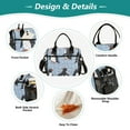 thumbnail image 3 of Penguins Grids Cooler Bag Lunch Bag Soft Cooler Cooling Tote Insulated Lunch Box for Adult Men Women, 3 of 6