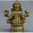 thumbnail image 3 of Lord God Elephant Copper Statue Tibetan Buddhism Brass Ganesha Ganapati Ganesh, 3 of 4