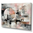 thumbnail image 2 of Designart "Pink Abstracted Harmonies Of Shape II" Modern Geometric Canvas Wall Art, 2 of 5