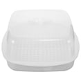 thumbnail image 1 of Miangastore Panier Vapeur 1 Pce pour Four à Micro-Ondes (Blanc), 1 of 8