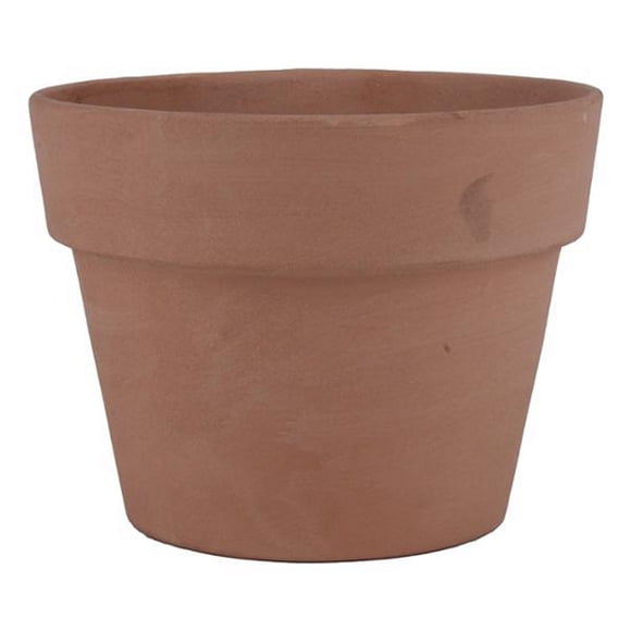 maceta basica barro natural 6"