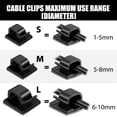 thumbnail image 3 of Soporte adhesivo Bulu para cables, 100 unidades, para cable, 3 of 6