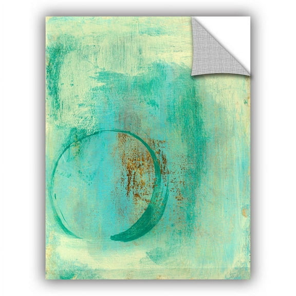 ArtWall Elena Ray "Teal Enso" Art Appeals Removable Wall Art