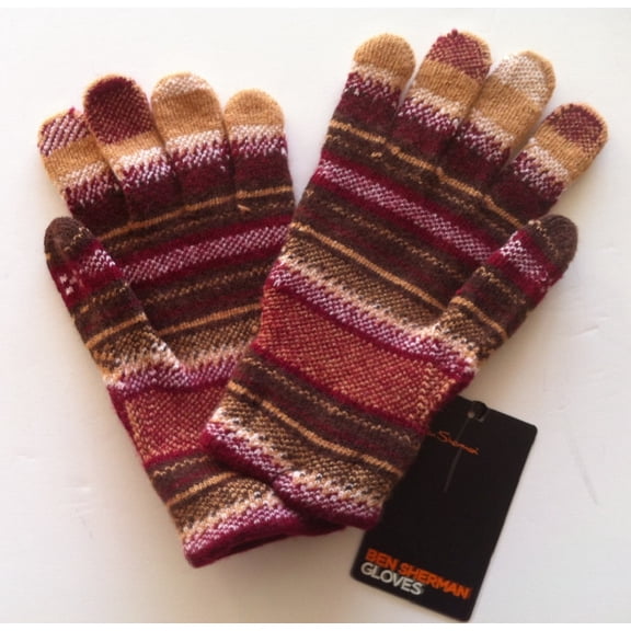 Men's Wool/Rayon Gloves by Ben Sherman, One Size, Wheat