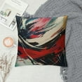 thumbnail image 2 of Shiartex Red Black Grey Abstract Throw Pillow Cover,Red and Black Pillow Covers, Modern Geometric Decorative Throw Cushion Cover for Bedroom Couch Sofa Living Room Decor,Multi-Size White, 2 of 5