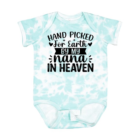 Inktastic Hand Picked for Earth by My Nana in Heaven Boys or Girls Baby Bodysuit