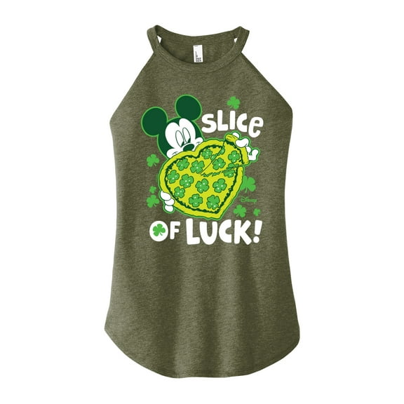 Disney - Slice Of Luck - Juniors High Neck Tank Top