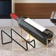 thumbnail image 4 of 2Pcs Wine Bottle Holder Metal Wine Rack for Countertop Storage Space Saving Wine Display Stand Decorative Home Decoration, 4 of 8
