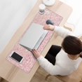 thumbnail image 3 of Work, Game, & Shine with 'Stay Positive' Golden Mousepad - Large, Non-Slip Rubber Base, Waterproof - Stitched Edges for Durability - Perfect for Office or Home, 3 of 7