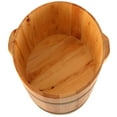 thumbnail image 4 of Lavabo de madera para pies con doble asa para uso doméstico en exteriores y sauna. L, 4 of 9