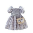 thumbnail image 7 of GYRATEDREAM Toddler Girl Summer Dress Princess Prom Dresses Kids Girl Birthday Party Outfit Sundress Short Sleeve Dresses for 2-3T, 7 of 7