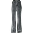 thumbnail image 3 of Velvet Pants Women Lounge Comfy Womens Velour Flare Pants Casual Pants Wide Leg High Waisted Drawstring with Pockets, 3 of 7