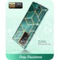 thumbnail image 4 of i-Blason Cosmo Series Case Designed for Galaxy Note 20 5G 6.7 inch (2020 Release), Protective Bumper Marble Design Without Built-in Screen Protector (Green), 4 of 6