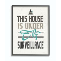 Stupell Industries Elf Surveillance Christmas Holiday Word DesignFramed Wall Art By Artist Jo Moulton