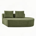 thumbnail image 4 of 116" Modern Curved Sectional Sofa in Pearl Upholstery, 2-Piece Set for Living Room, 4 of 26