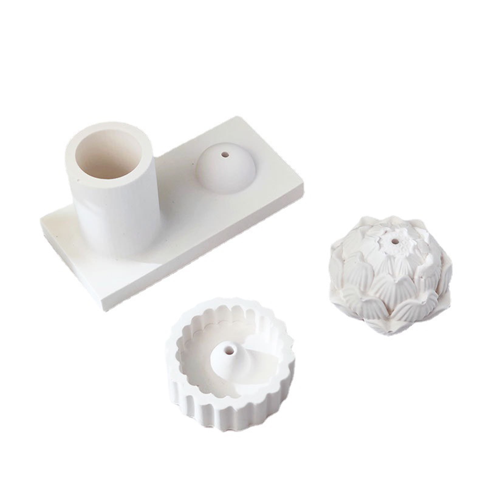 Candlestick Resin Mold Flower Epoxy Casting Silicone Molds for Holder Home Table Decorations