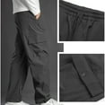 thumbnail image 2 of RYDCOT Mens Hiking Pants Lightweight Cargo Pants Work Tactical Nylon Stretch Waterproof Quick Dry Outdoor Cargo Pants with Muti Pockets for Fishing Travel Dark Gray, 2 of 9