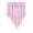 Pink, variant on Beaded Sheer Valance Curtain, 51x24 Inch Rod Pocket Voile Valance - Elegant Swag Scalloped Valance for Living Room, Kitchen, Bedroom, Bathroom & Farmhouse Windows