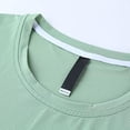 thumbnail image 4 of Leey-World Tshirt for Men Mens Casual T-Shirts Classic Short Sleeve Knit Tees Crewneck Solid Tee Shirts(Light Green,4XL), 4 of 8