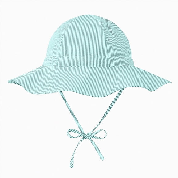 Kogui Boys Beach Hat Kids Sun Hat with UV Protection Beach Bucket for Boys & Girls Wide Brim Safari Boonie Cap for Summer Outdoor 6 12 Months (Green,6-12 Months)
