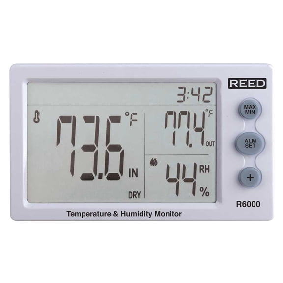 Temperature And Humidity Meter,5.1" L R6000