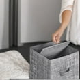 thumbnail image 3 of 6 Pack Storage Cubes 11-Inch Non-Woven Fabric Bins with Double Handles Closet Organizers for Shelves Gray, 3 of 7