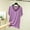 Purple-01, variant on Frnrwgo Womens Pajama Tops for Summer Spring, V-Neck Solid Color Shirts with Lace Trim, Casual Plus Size Short Sleeve Loungewear