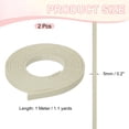 thumbnail image 2 of Uxcell Flat Suede Leather Lace, Faux Leather Strap Leather Strings Cord DIY Supplies Beige 0.2 in, 2 of 7