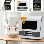 DENEST Countertop Dishwasher Portable Countertop Dishwasher with Built in Water Tank Microcomputer Control 3 Washing Programs 110V 1.2KW