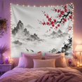 thumbnail image 2 of Red Koi in Misty Mountain Lake with Cherry Blossoms, Serene Japanese Inspired for Zen Decor Lovers, Nature Wall Art, Housewarming Gift Tapestry Wall Hanging for Bedroom and Living Room, 2 of 7