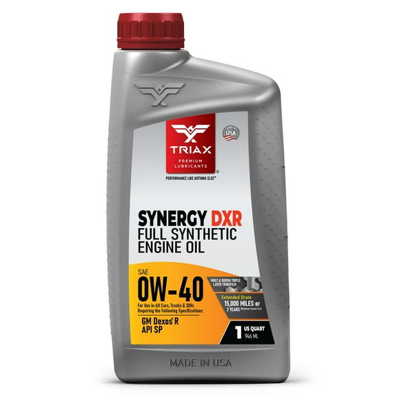 TRIAX Synergy DXR 0W-40 Full Synthetic Engine Oil (1 Quart)