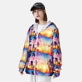 thumbnail image 3 of Kdxio Tropical Palm Tree at Sunset Print Women Men Sun Protection UPF 50+ Jackets Zip Up Long Sleeve Hoodie Hiking Lightweight with Pockets, 3 of 7