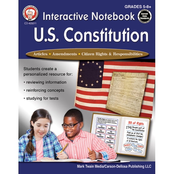 Pre-Owned Interactive Notebook: U.S. Constitution, Grades 5 - 12 (Paperback) 1622236882 9781622236886