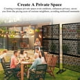 thumbnail image 4 of 2-Pack 77.5"x36.4" Freestanding Intricate Metal Privacy Panel with Solid Base for Indoors/Outdoor, 4 of 9