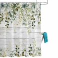 thumbnail image 2 of Shower Curtain for Bathroom Farmhouse Eucalyptus Retro Plank Waterproof Bath Curtains Shower Curtains with Hooks,Gradient Sage Green Leaf Bathroom Curtain Privacy Drapes for Bathtubs Toilet 36x72in, 2 of 9