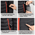 thumbnail image 5 of DYMADE Women USB Heated Padded Vest Jacket Outwear, 5 of 7
