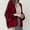 Red, variant on Popular Women's Fashion Women's Loose Sweater Jacket Simple Solid Color Knitted Cardigan Women's Thin Model