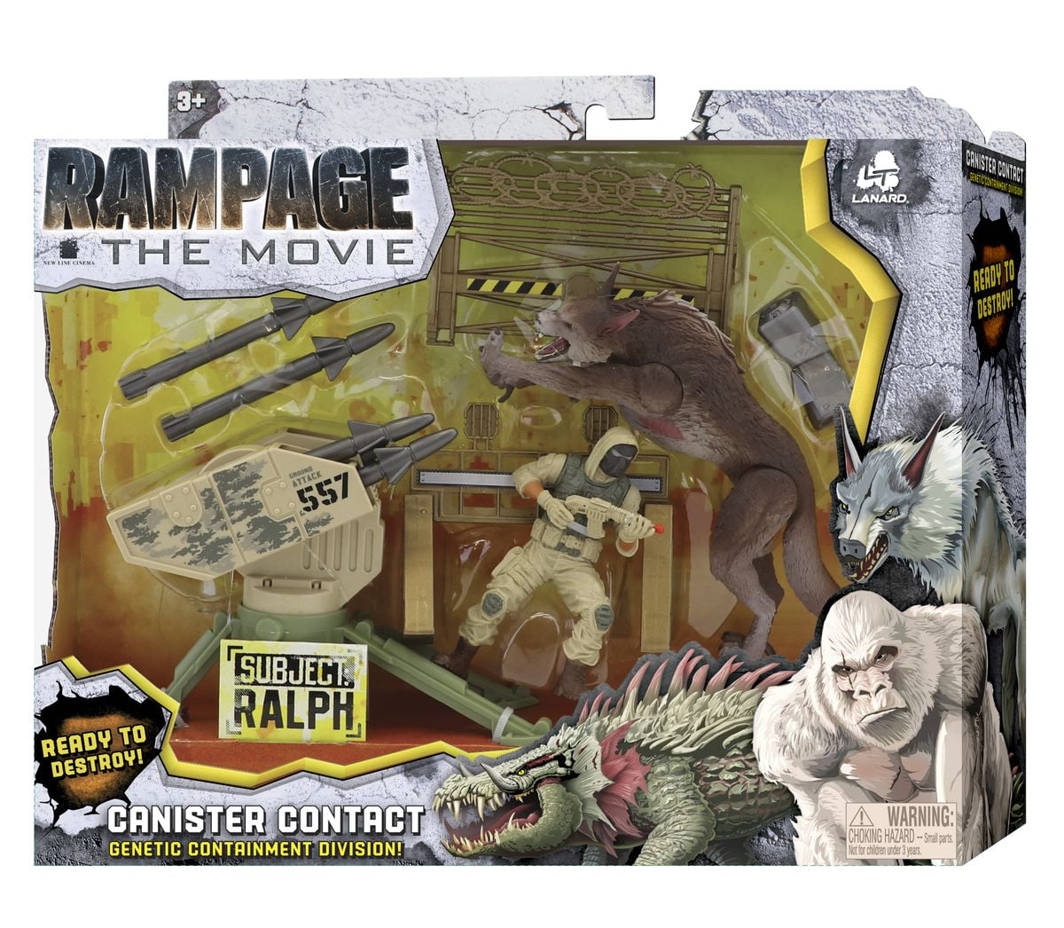 Warner brothers rampage canisters with figures item may vary Walmart