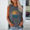 thumbnail image 1 of Débardeurs pour Femmes Athletic Works Mode Féminine Gilet Imprimé Col Rond T-shirt Sans Manches Ample Pull, 1 of 4