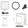 thumbnail image 1 of Luz 2W Phone Magnetic Luz Bic-Color Selfie LED 2500K-8500K Temperatura de color Dimmable Con 42 Perlas LED Batería Incorporada Con Taza de Succio de Anillo de Metal, 1 of 7