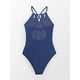 thumbnail image 5 of Traje de baño de una pieza para mujer con cuello alto y control de barriga JM, 5 of 5